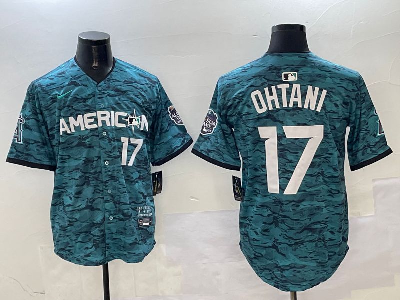 Men Los Angeles Angels 17 Ohtani Green All star Game 2025 Nike MLB Jersey style 2